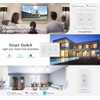 WiFi Smart Light Switch 3 Gang Compatible with Alexa, in