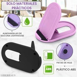 12 soportes para telfono celular para computadora, paquete estable para telfono celular, diseo ajustable con almohadillas para orejas de silicona, se 