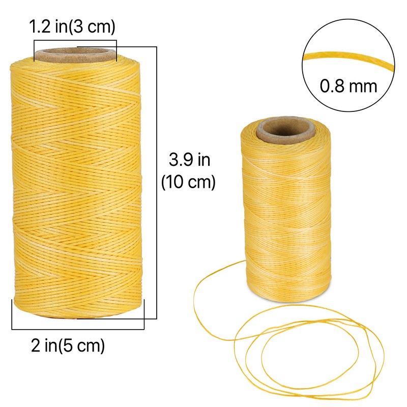 Flexzion Waxed Thread - 284 Yards (260 meters) 0.8mm 150D