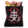 Satanic Leviathan Cross And Pentagram Tote Bag