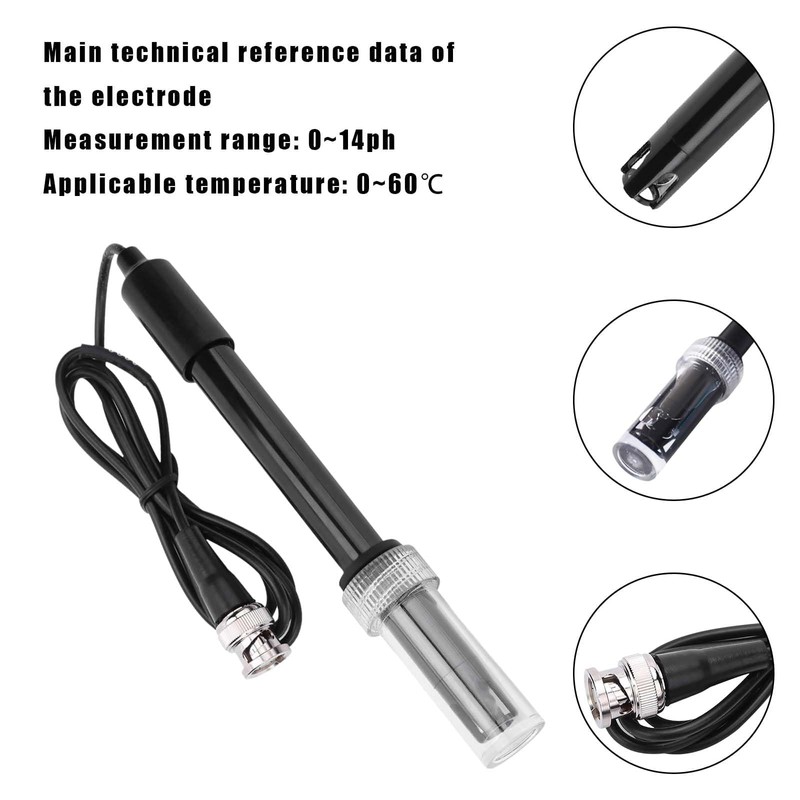 LNGJIN PH Probe Electrode, pH Electrode for Water Quality, Precision