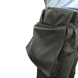 Smitty | All New BBS-383 | Deluxe Ball Bag w/Expandable Insert and Water Resistant Backing | Baseball Softball | Elite Umpire's Choice1 (Charcoal Grey)