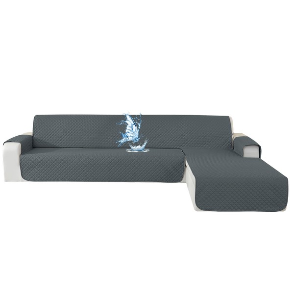 CYCMACO Waterproof Sofa Cover L Shape 3 Seater Couch Cover
