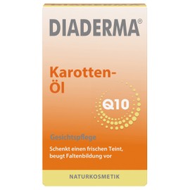 DIADERMA Carrot Oil, 30 ml – New Formula with Q10: Gives a Fresh Complexion, Prevents Wrinkles, with Vitamin E + A, Natural Cosmetics