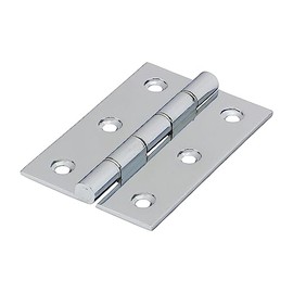 Timco - Double Stainless Steel Washered Hinges - Solid Brass - Polished Chrome (Size 76 x 50-2 Pieces)