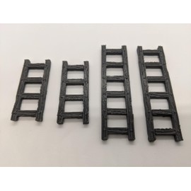 4x Ladders Pack Set | 28mm 1/56 Scale Miniature | RPG Tabletop Figure Landscape Modelling Wargaming Fantasy Diorama Wargames Model Scenery Terrain Scatter Roleplaying 3d Printed Paintable