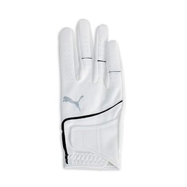 PUMA Golf Gloves, Golf Super Leather Touch Gloves (Right Hand), Bright White/Puma Black, 23, bright white/puma black