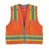 Ergodyne GloWear 8254HDZ Class 2 Heavy-Duty Surveyors Safety Vest ,Orange,
