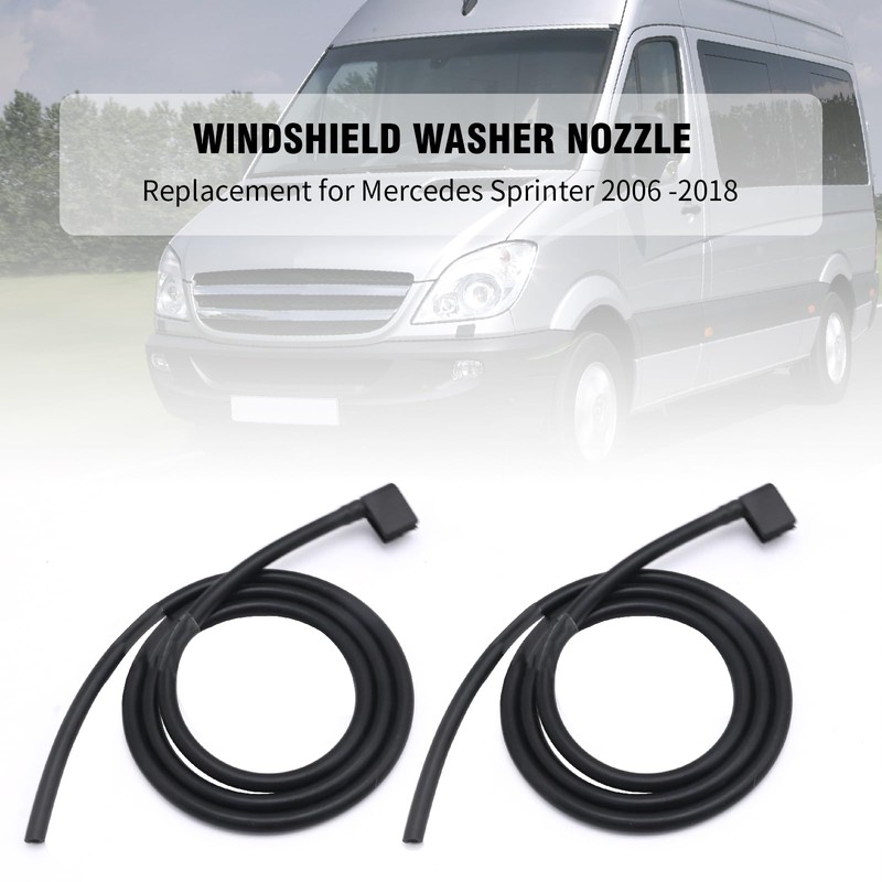 JUUDDENPARTS 2E1955985 Front Windscreen Washer Jets Nozzle with Pipe Hose