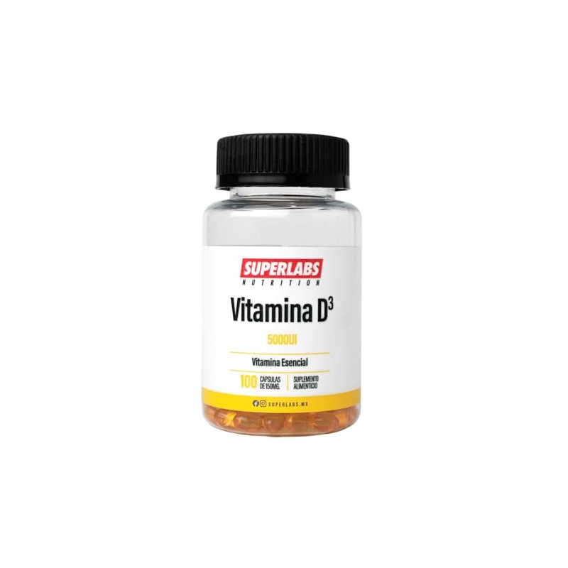 Superlabs Nutrition Vitamina D3 400 UI 100 Softgels