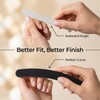 12PCS Black Banana Curved Double Sided Strip Grit Nail File