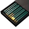 Unbranded 5 Pairs Chinese Chopsticks Non-Slip Sushi Chop Sticks Set