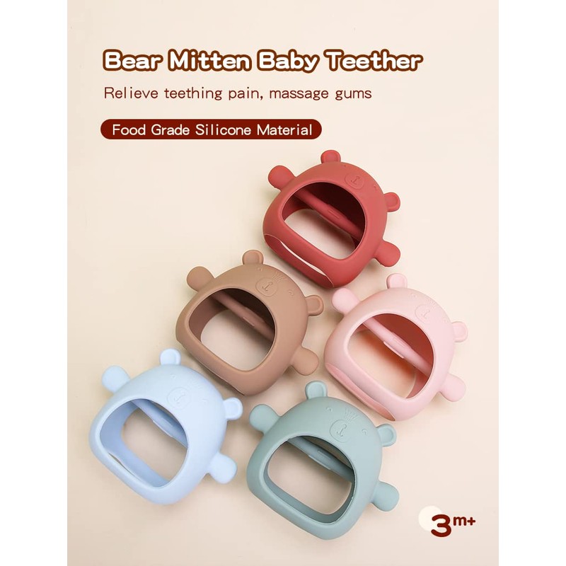 100% Food Grade Silicone Baby TEETHER Teething Toys for Babies
