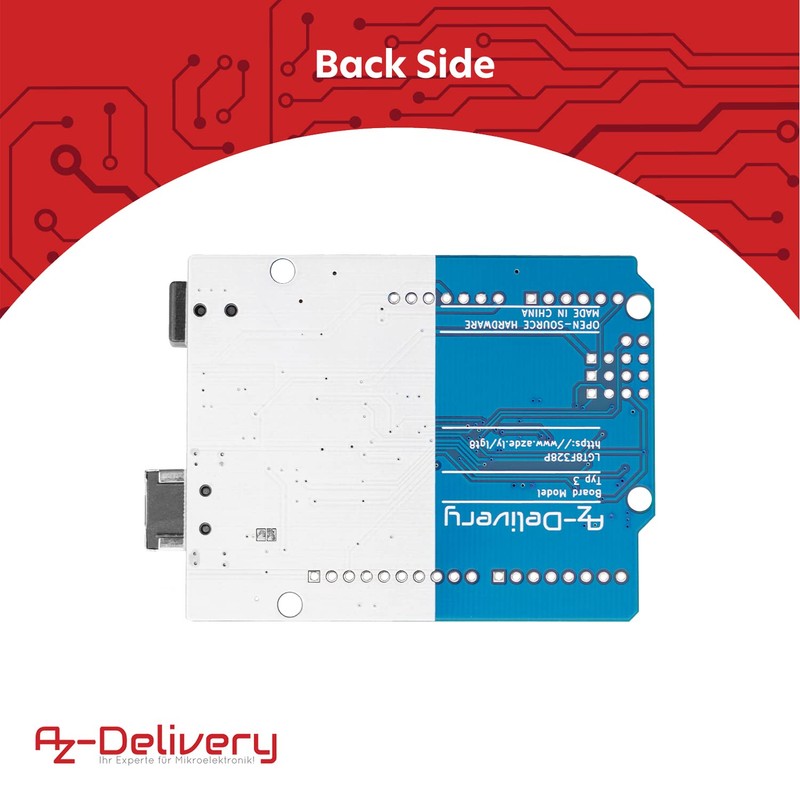 AZ-Delivery 5x Microcontroller Board LGT8F328P with CH340 Compatible with Arduino