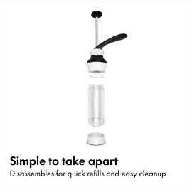 OXO Good Grips 14-Piece Cookie Press Set, Cookie Press with 12 Stainless Steel Disks and Storage Case, Holiday Baking and Everyday Treats, Essential Baking Supplies