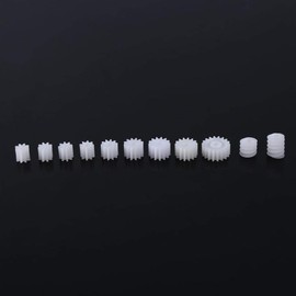 11Pcs Plastic Gears,Plastic Spindle Worm Gear, Plastic Gears Set Pulley Crown Gear Set, for Aircraft Car Model