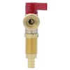 SharkBite 1/2 Inch Crimp Washing Machine Valve, Hot, Brass Plumbing