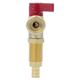 SharkBite 1/2 Inch Crimp Washing Machine Valve, Hot, Brass Plumbing Fitting, PEX Pipe, PE-RT, 24998A
