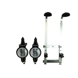 Thompson Cooper Ltd- Wall 2 Bottle Rack 70cl/1Litre Optic With 2 x Metrix Measures, Bar Home, Wall- Mounted, 2 Bottle Rack With Spirit Measures 2 x 50ml