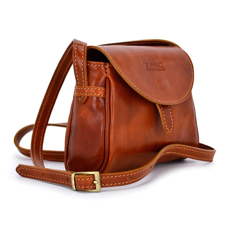 TMC Leather Diamonds, Women's Messenger Bag, Minimalist Style, Adjustable Strap,