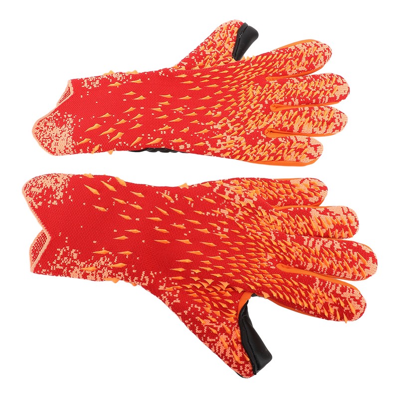 2pcs Soccer Gloves Nylon Polyurethane Fiber Latex Breathable Strong Grip