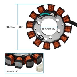 GOOFIT Motorcycle Magneto Generator Stator Coil Replacement for CRF110F 2013-2018 31120-KYK-911