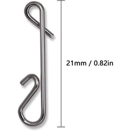 LATRAT Pack of 100 Knotless Connectors Fishing, Knotless Connectors for Spin Fishing, Knotless Connectors Fishing Accessories, Knotless Connector Swivel Fishing Small Parts Fishing Accessories