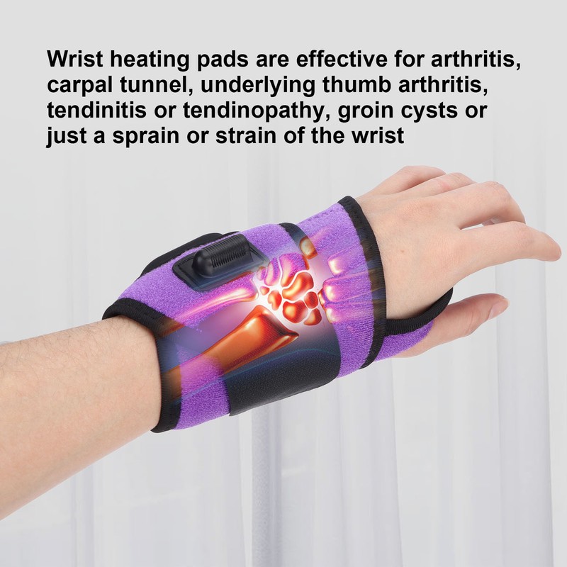 3 Gears Temperature Wrist Heating Warmer 6 Gears Massage Modes