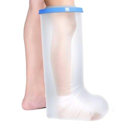 Casenly Gipsschutz Wasserdicht Bein, Wasserdichter Rutschfest für Dusche Gipsschutz Wasserdicht Füße Fuss zum Duschen Wiederverwendbar Verbandschutz Halten Sie Wunden Verbände Trocken, 63 x 41 cm