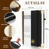 2pcs Libreta Pasta Dura, Cuaderno Profesional Libreta Negro