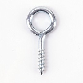 100x Heavy Duty 45mm Screw in Eye Hooks - Frame/Vine/Hook/Loop/Wall/Hangers