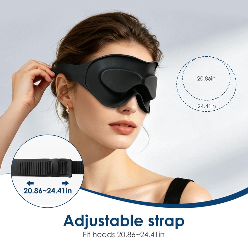 Sleep Masks Designed to Relief Dry Eyes, Upgraded 3D Silicone