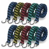 10 Pcs Long Bungee Cords with Hooks, Flat Bungee Cords