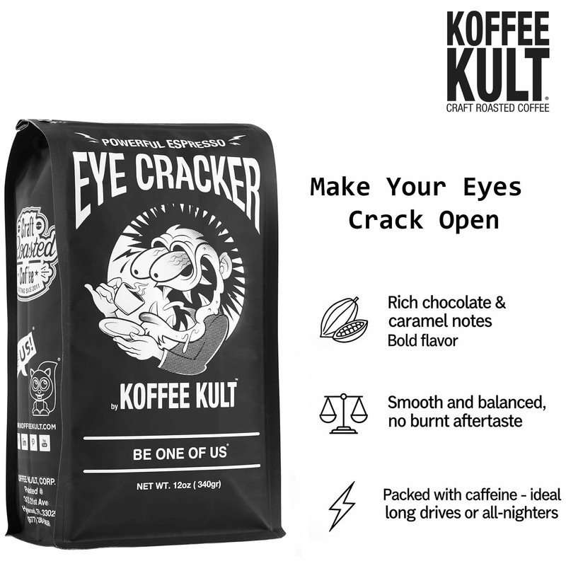 Koffee Kult Eye Cracker Espresso Coffee Beans - Bright, Bold