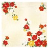 Yamamoto Hitoto Shoten Large Handkerchief Camellia B Cream [1934]