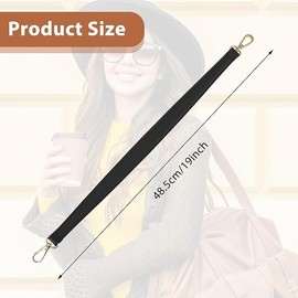 Shoulder Bag Strap Leather Purse Strap Handle 19 Inch Shoulder Bag Straps Replacement with Swivel Clasps