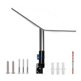 Qivine Starlink Gen 3 Mount, Starlink Gen 3 Wall Mount, Stainless Steel Starlink Mounting Kit Gen 3, Starlink Short Pole Bracket for Starlink Internet Kit Satellite, Starlink Roof Mount