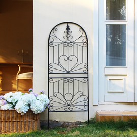 SCENDOR Heavy-Duty Metal Garden Trellis for Climbing Plants, 59" H x 22" W Rust-Proof Outdoor Plant Support for Cucumbers, Tomatoes & Vines 1 Pack