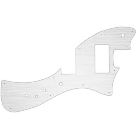 WD Pickguard For Fender Alternate Reality Meteora HH faux brushed silver