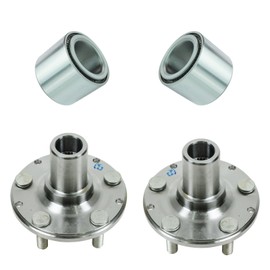 TRQ Rear Wheel Bearing & Hub Kit Compatible with 1998-2008 Subaru Forester 1993-2007 Impreza