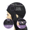 SAPPHIREWIGS Pelucas sintéticas negras con diadema y ondas corporales para