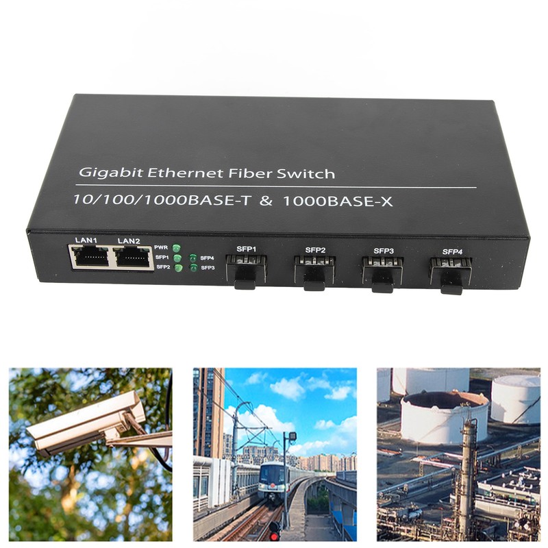 SFP Ethernet Fiber Switch Up To 120km 4 Optical Port