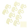 100Pcs Paper Clips Yellow Duck Shape Lightweight Portable Electroplating Process