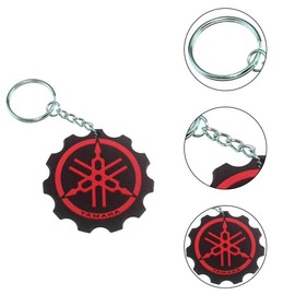 OSUWLSI 2pcs Mini Motorcycle PVC Key Chain Charm, Men Women Car Key Fob Key Ring for R6, multicoloured