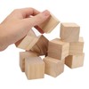 12Pcs Pine Wood Wooden Blocks, Approx. 4 X 4 X