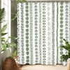 Sage Green Tropical Shower Curtain 60Wx71L, Palm Leaves Plant Shower