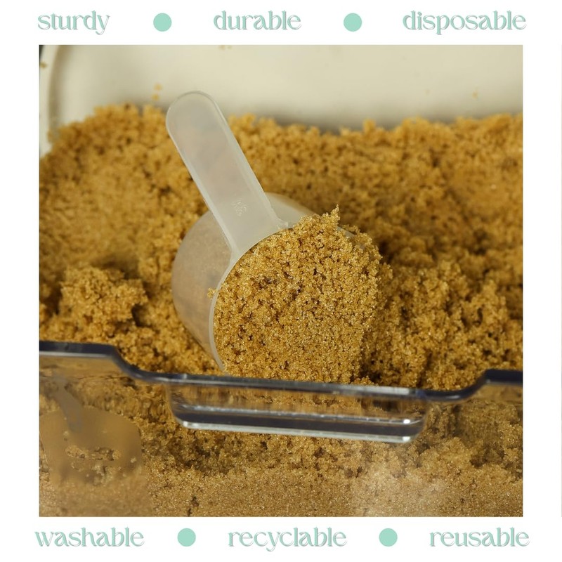 4 Pack – 2 Tablespoon Plastic Measuring Scoop – 1/8