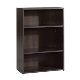 Sauder Beginnings 3-Shelf Bookcase, Cinnamon Cherry finish