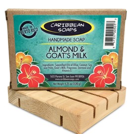 Caribbean Soaps - Handcrafted Artisan Soap with Wooden Tray (Lavender)