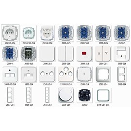 Busch-Jaeger Reflex SI, alpine white, Switches & Sockets Set Selection